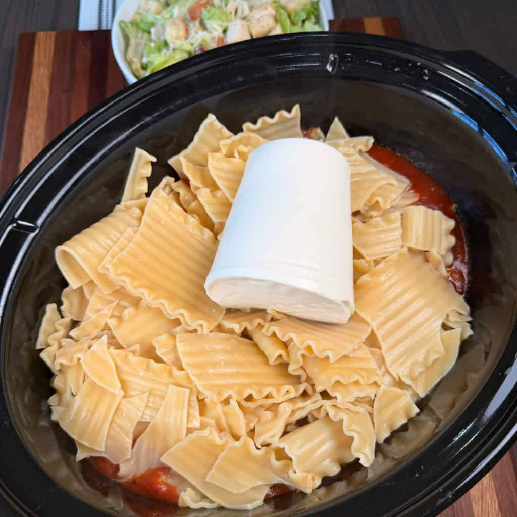 Crockpot Meatball Lasagna