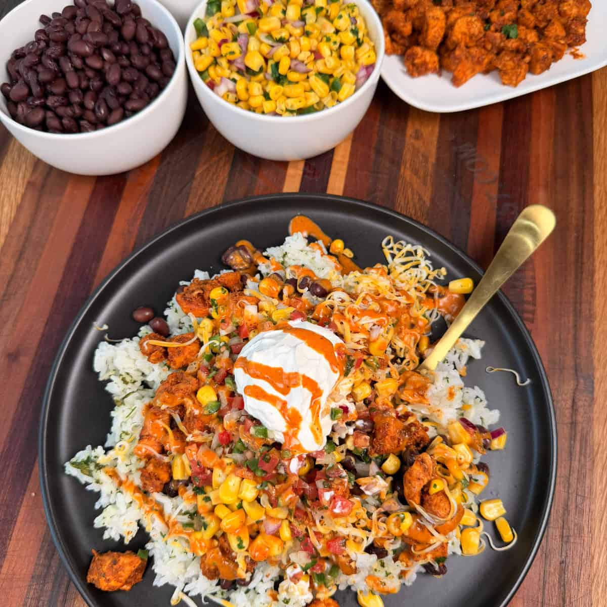 Spicy Chipotle Chicken Burrito Bowls