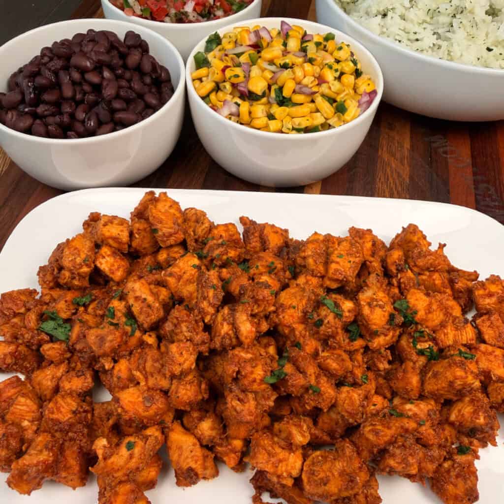 Spicy Chipotle Chicken Burrito Bowls