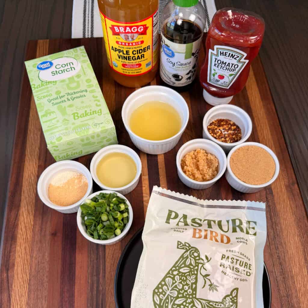 Ingredients for Sweet and Sour Chicken