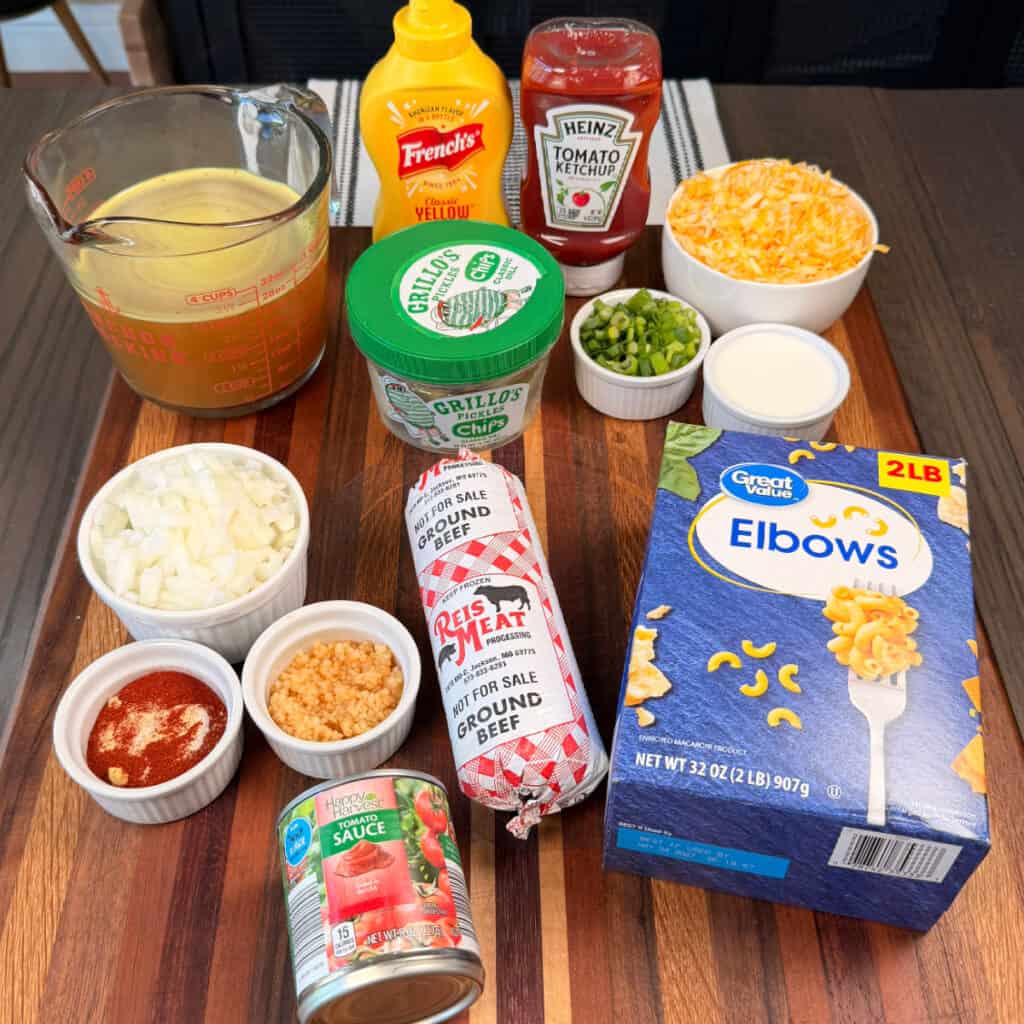 Cheeseburger Mac Ingredients