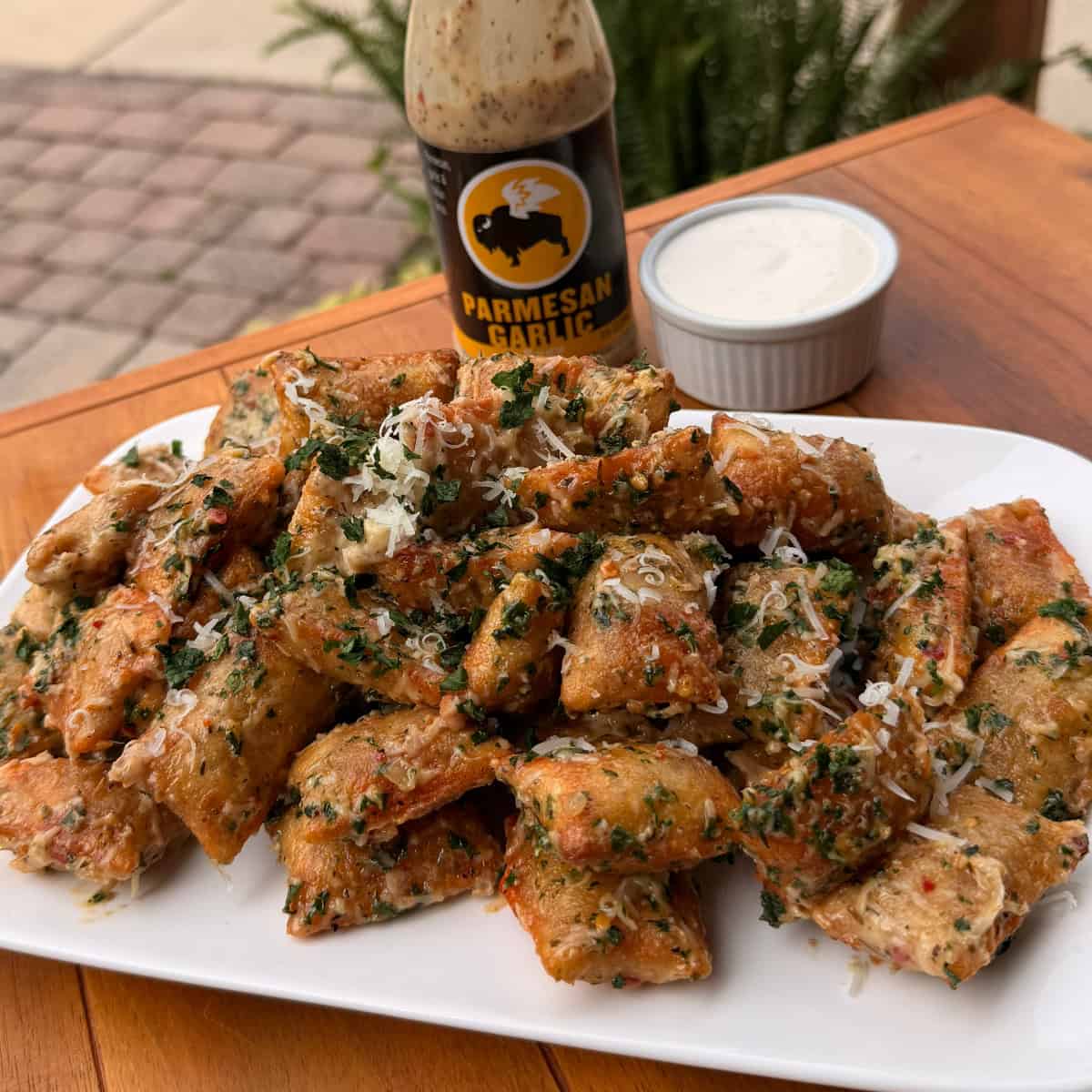 Parmesan Garlic Pizza Rolls