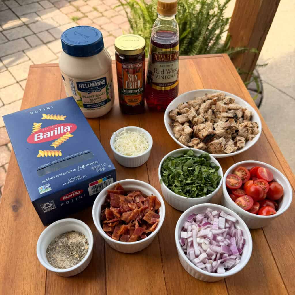 Marry Me Chicken Pasta Salad Ingredients