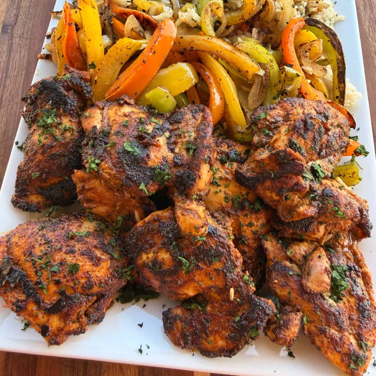 Grilled Chicken Taco Thighs