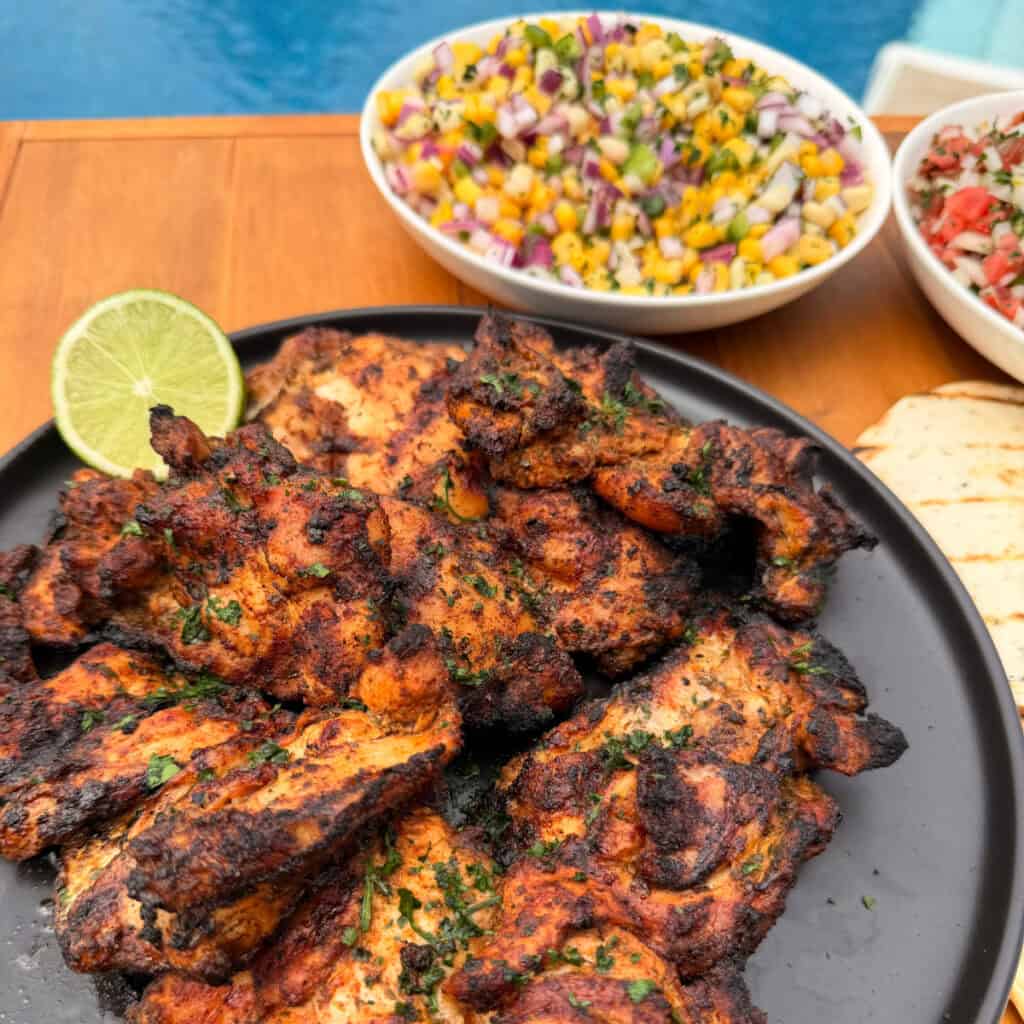 Grilled Chicken Taco Thighs