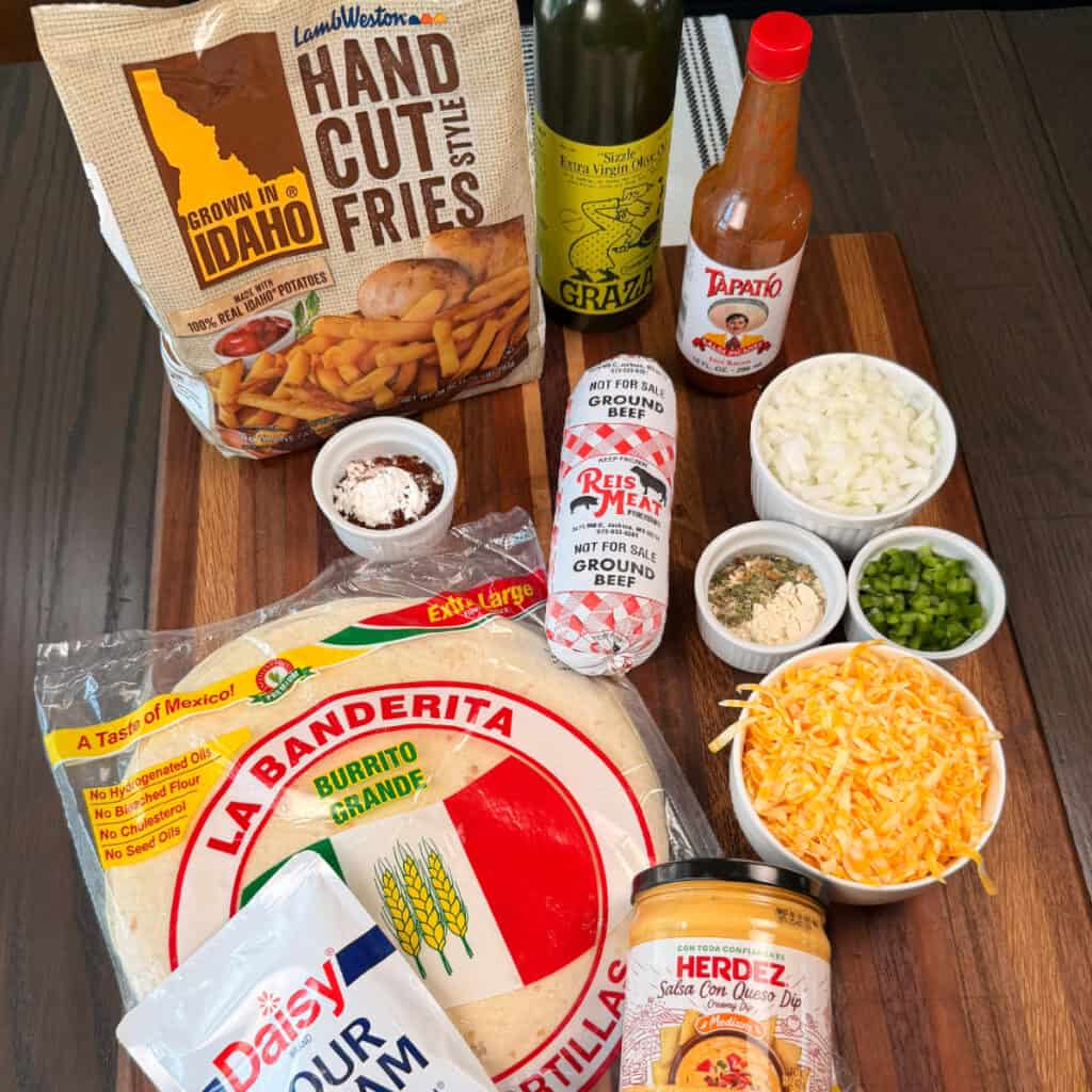 Loaded Burrito Ingredients