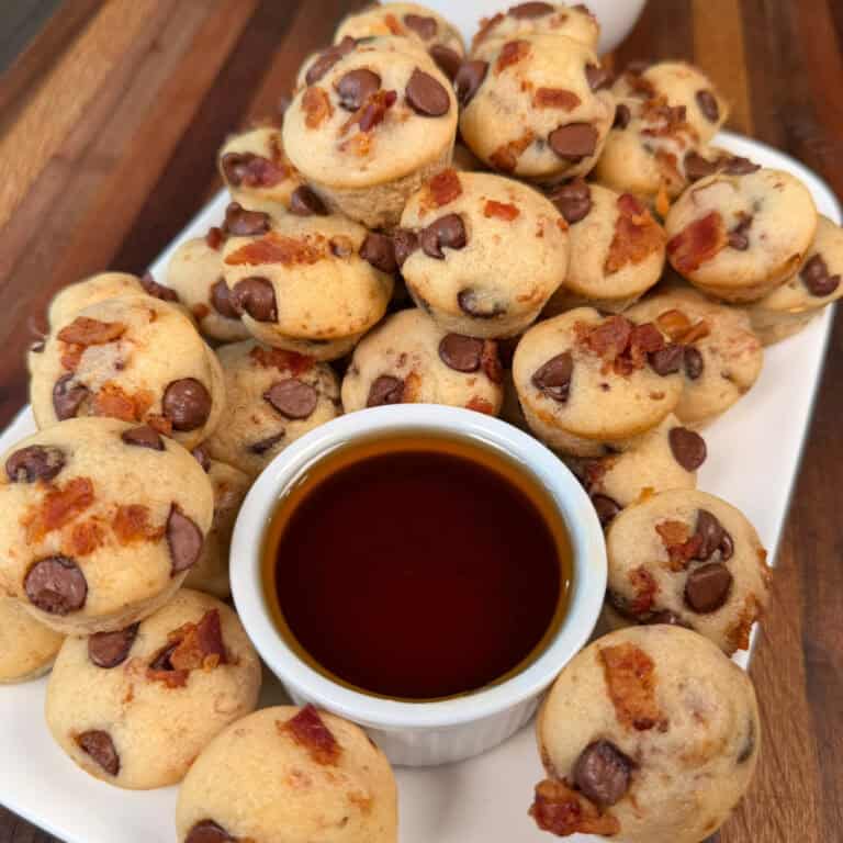 Chocolate Chip Bacon Pancake Bites