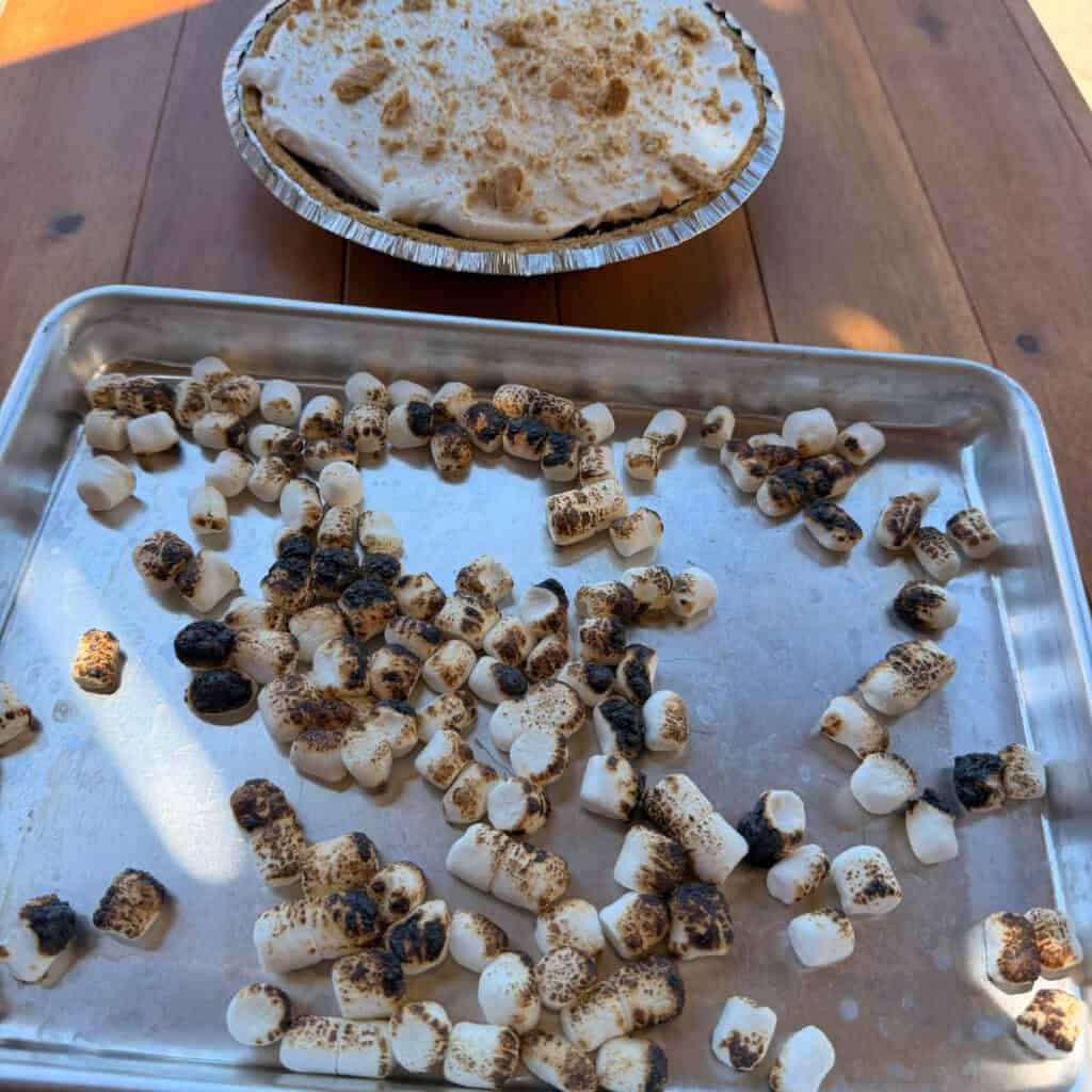 Toasted Marshmallows on a sheet pan