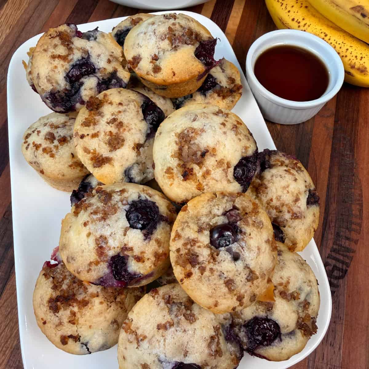 Blueberry Sausage Pancake Muffins