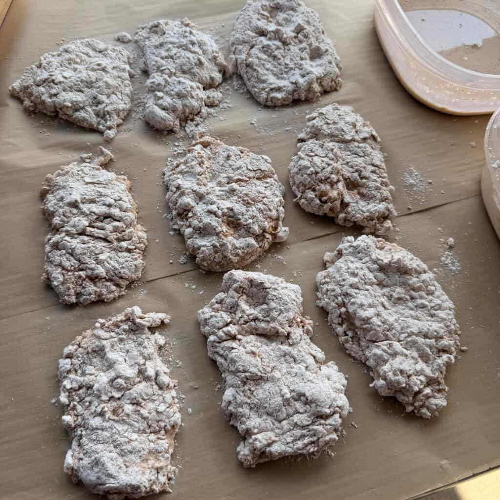 Breaded chicken
