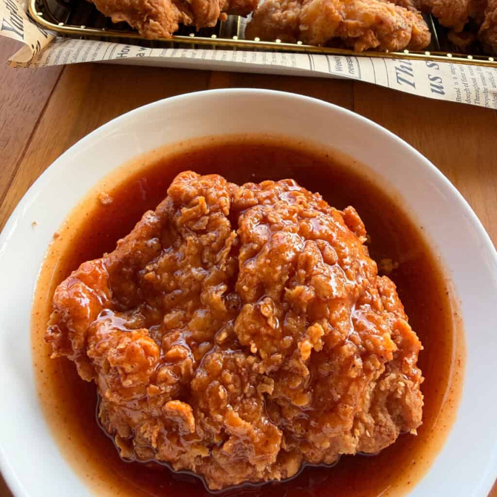 Crispy Fried Chicken in Hot Honey Butter