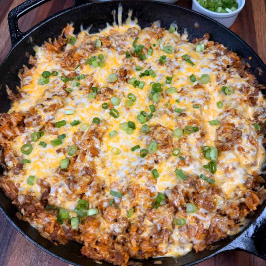 One Pan Cheeseburger Rice