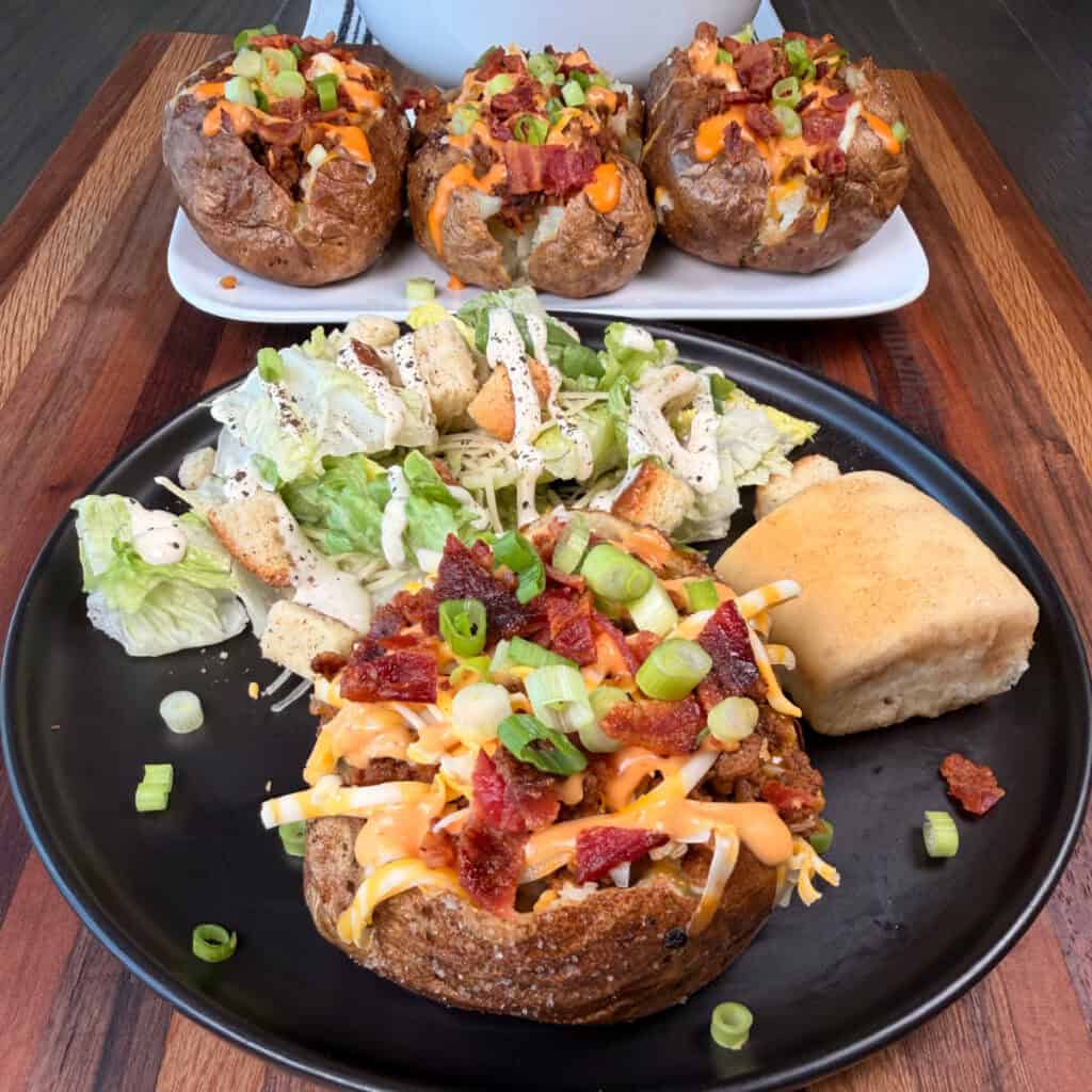 Cheeseburger Baked Potatoes