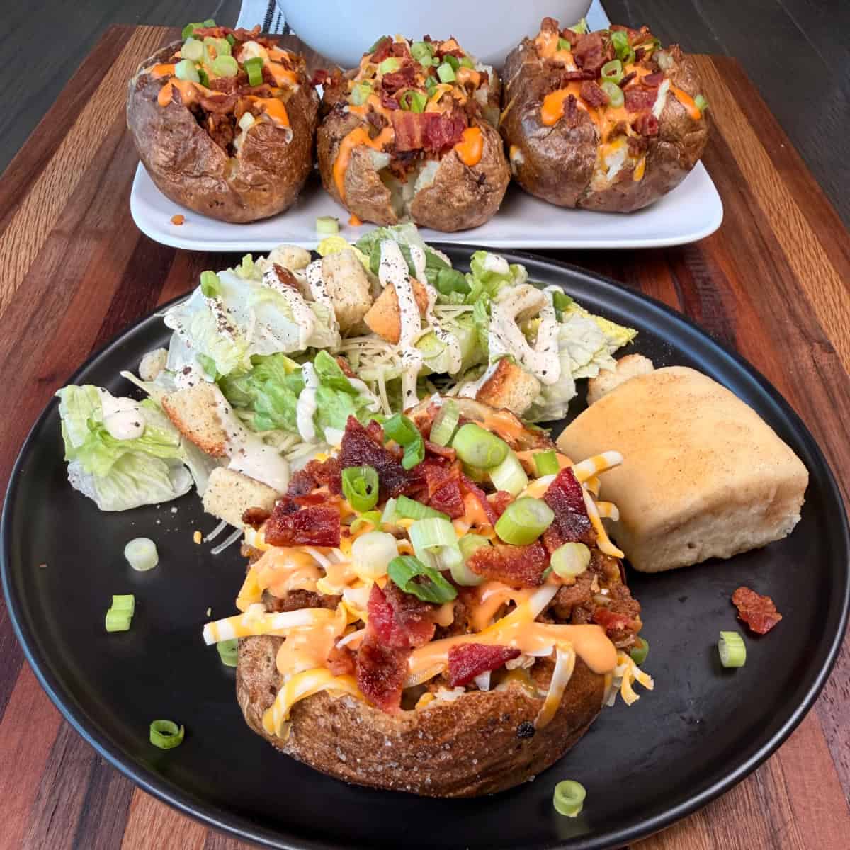 Cheeseburger Baked Potatoes