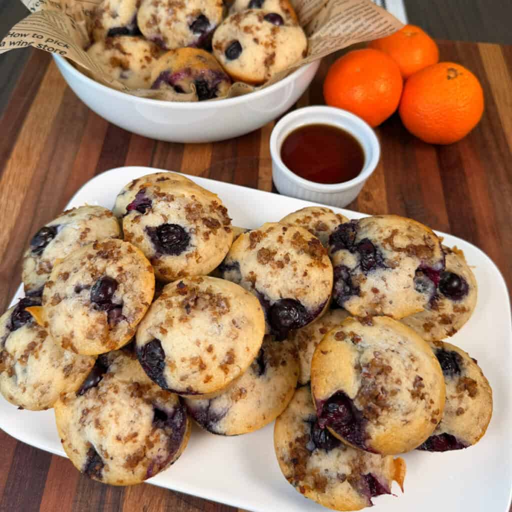 Blueberry Sausage Pancake Muffins