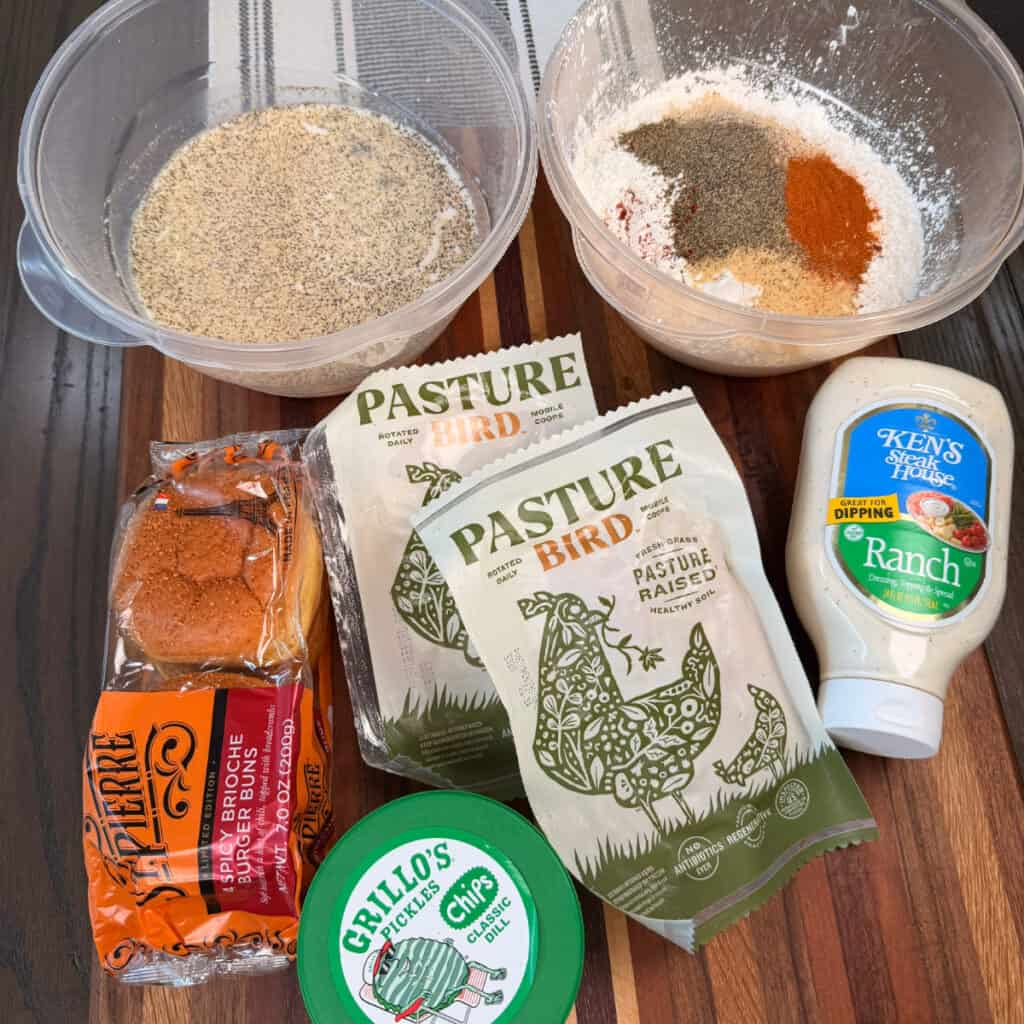 Crispy Fried Chicken Sandwich Ingredients