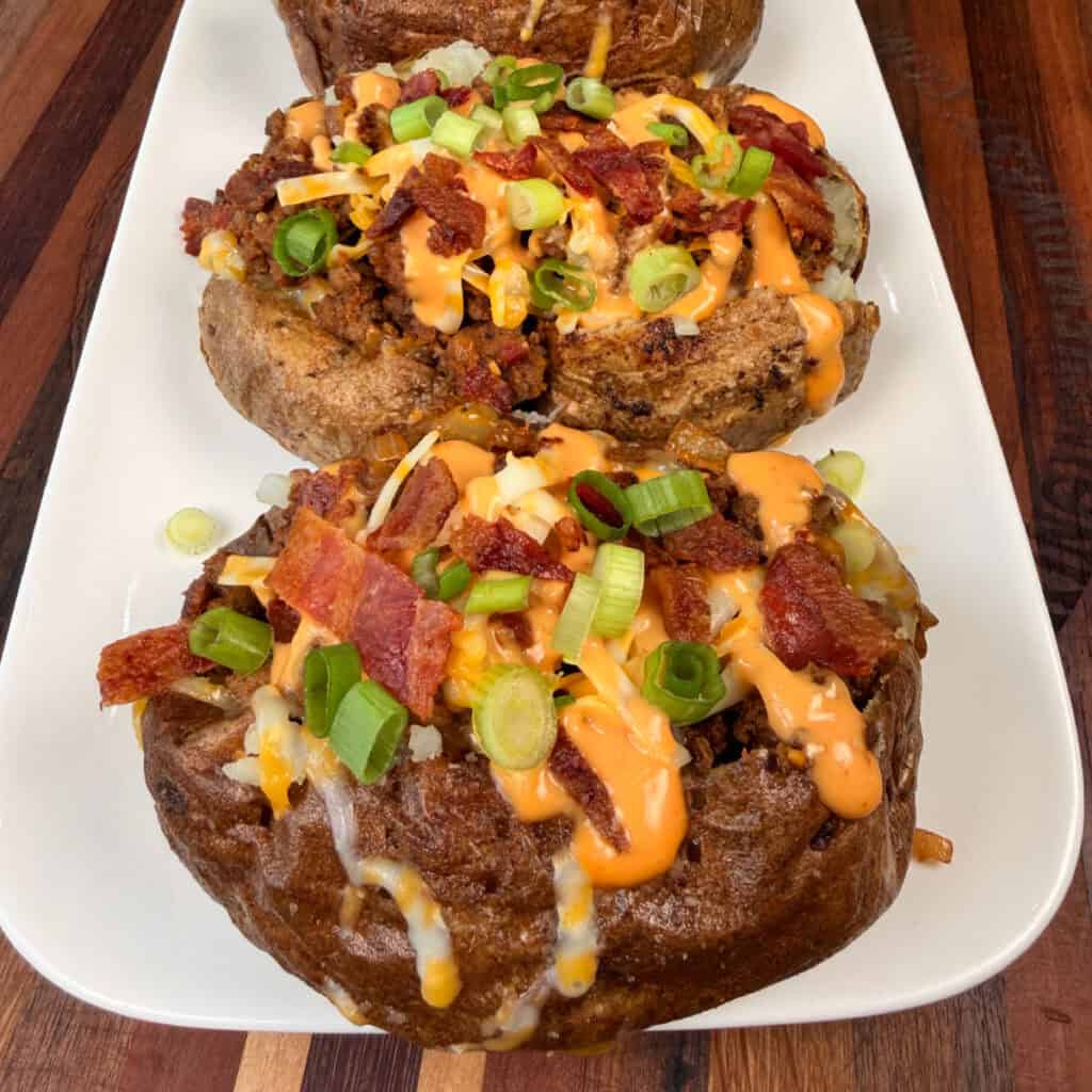 Cheeseburger Baked Potatoes