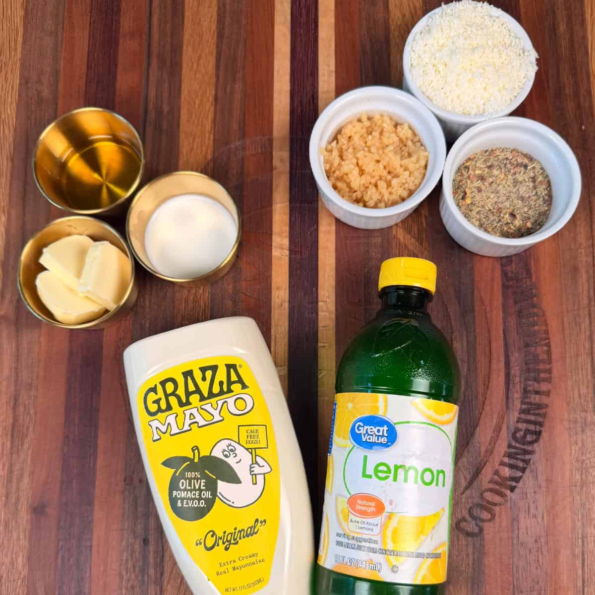 Garlic Parmesan Sauce Ingredients
