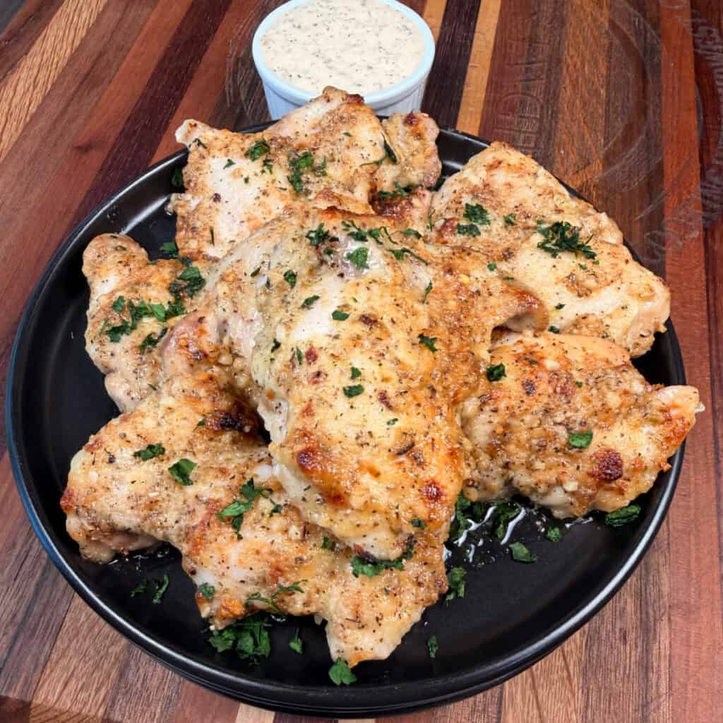 Garlic Parmesan Chicken Thighs