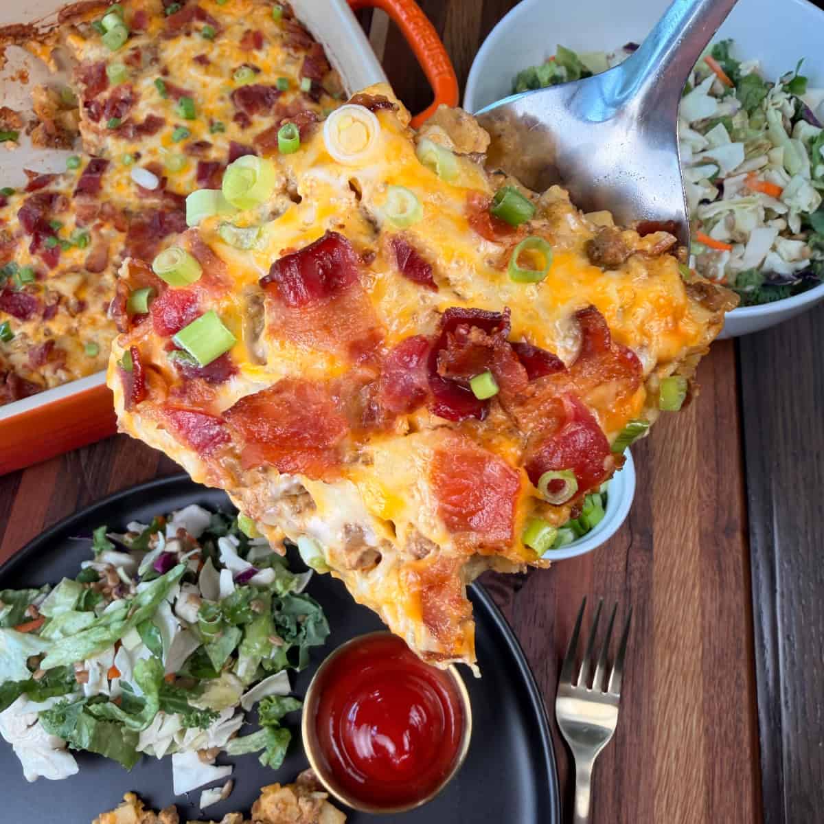 Cheeseburger Potato Casserole with Hash Browns
