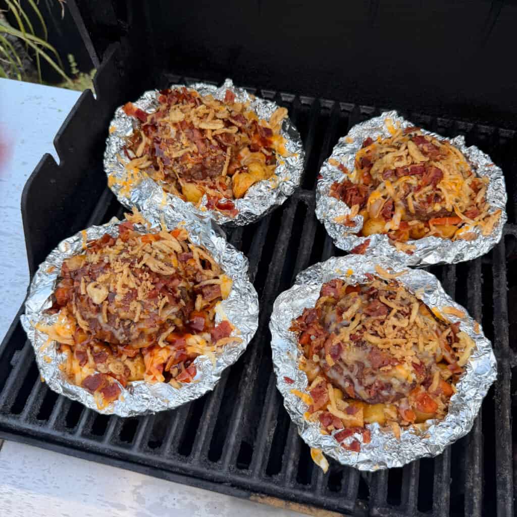 BBQ Cheeseburger Foil Packets