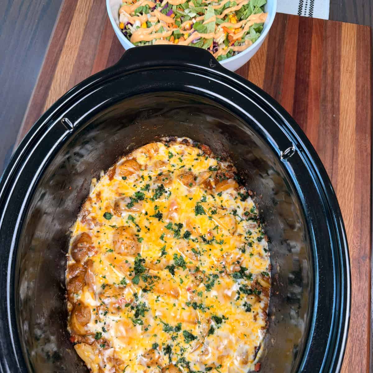 Crockpot Taco Potatoes