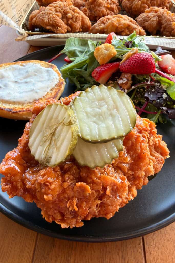 Hot Honey Butter Fried Chicken Sandwiches