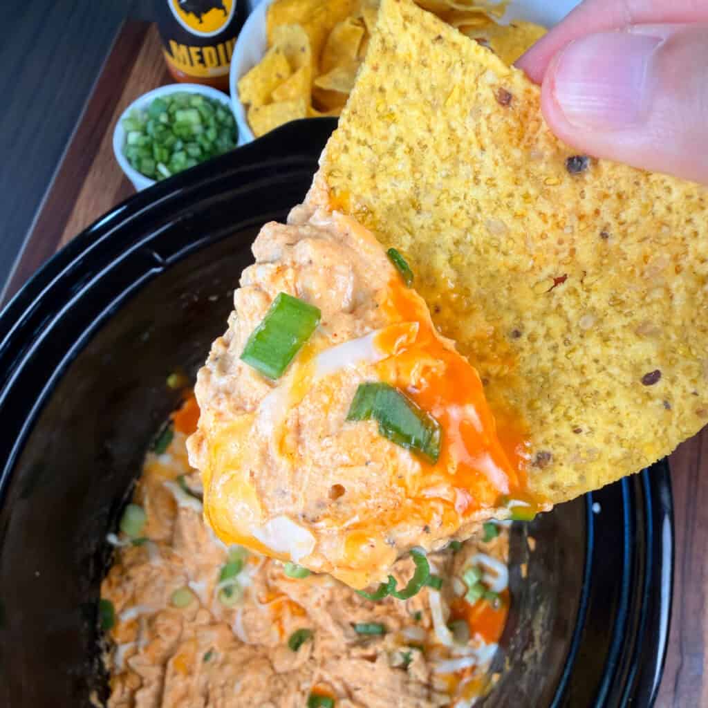 Crockpot Buffalo Chicken Dip