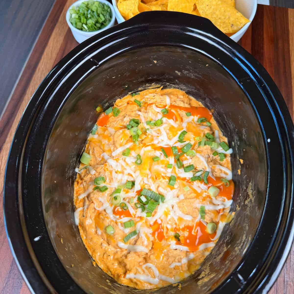 Crockpot Buffalo Chicken Dip
